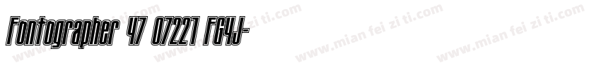 Fontographer 47 07221 FG4J字体转换
